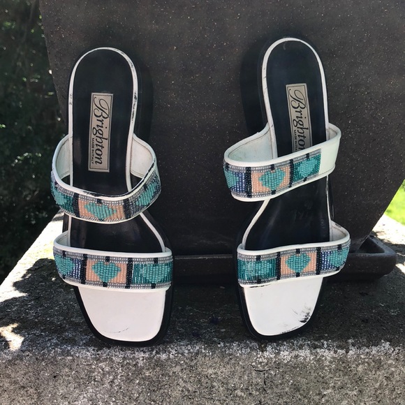 Brighton Shoes - Brighton - Gently used Brighton beaded sandals